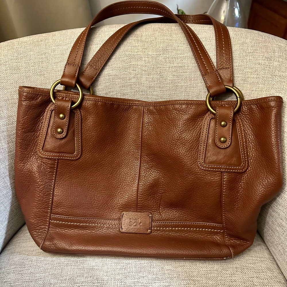 Beautiful Pebbled Leather The Sak Tote Handbag